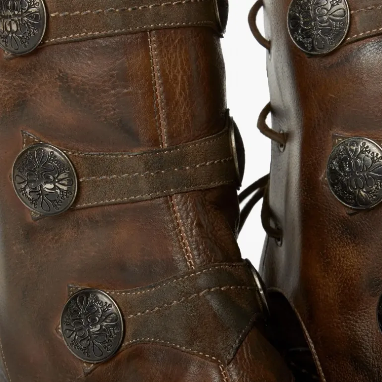 Getry na obuwie ze skóry "Ghette Bottoni" BC