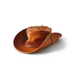 Kapelusz skórzany "Cagliostro"