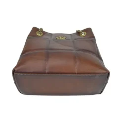 Klasyczna skórzana torba, z łańcuszkiem Made in Italy "Ania"