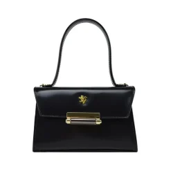 Klasyczna skórzana torebka damska z klapą "Miss Impruneta" R146