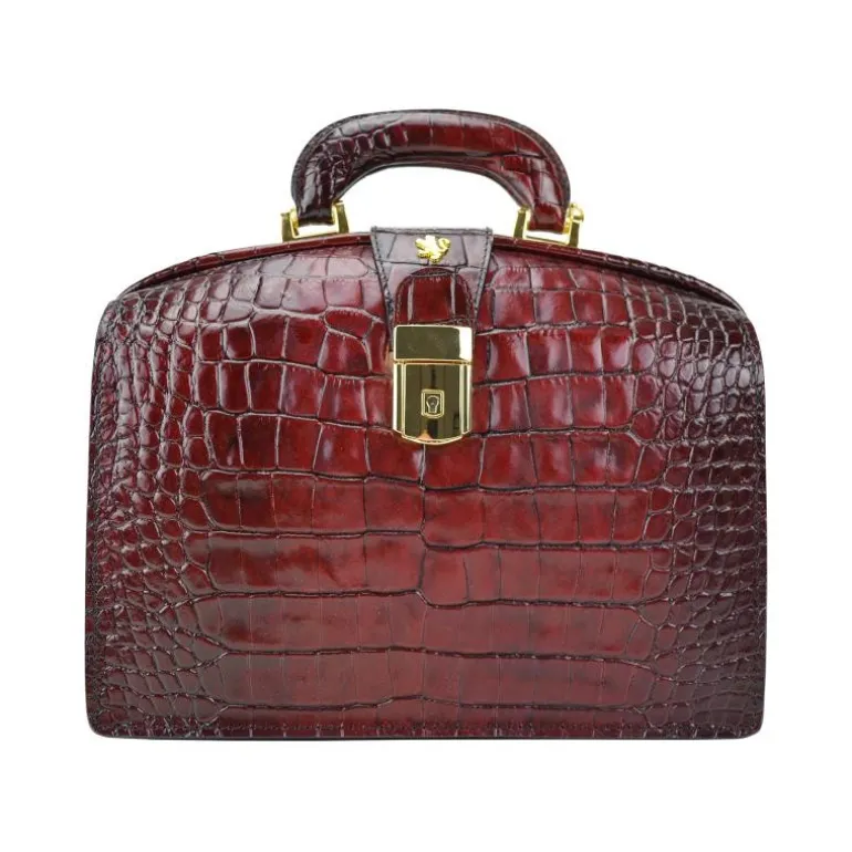 Klasyczna torebka Damska skórzana z tłoczonym wzorem. "Miss Brunelleschi" K120/29