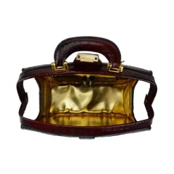 Klasyczna torebka Damska skórzana z tłoczonym wzorem. "Miss Brunelleschi" K120/29