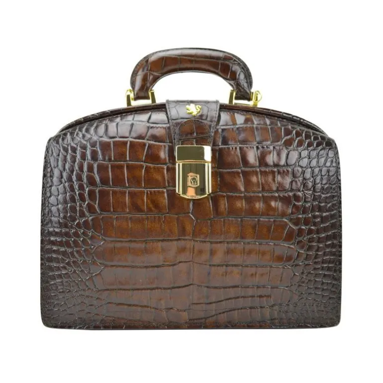 Klasyczna torebka Damska skórzana z tłoczonym wzorem. "Miss Brunelleschi" K120/29