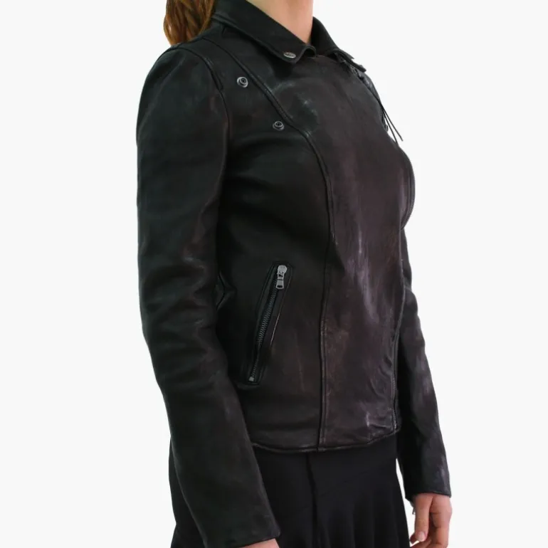 Kurtka skórzana Damska "Chiodo" CZ