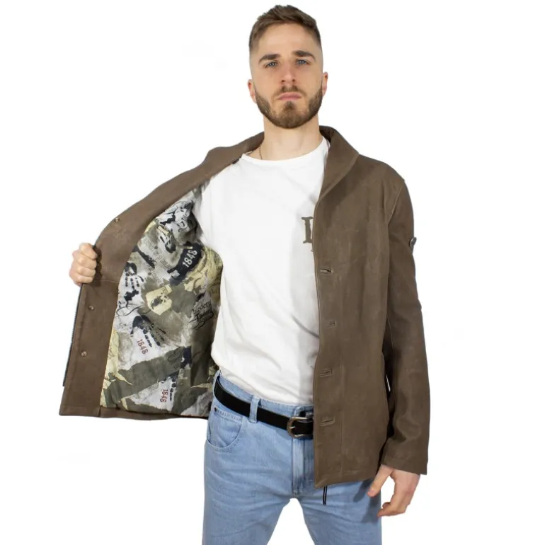 Kurtka skórzana męska "Bottoni" BM23