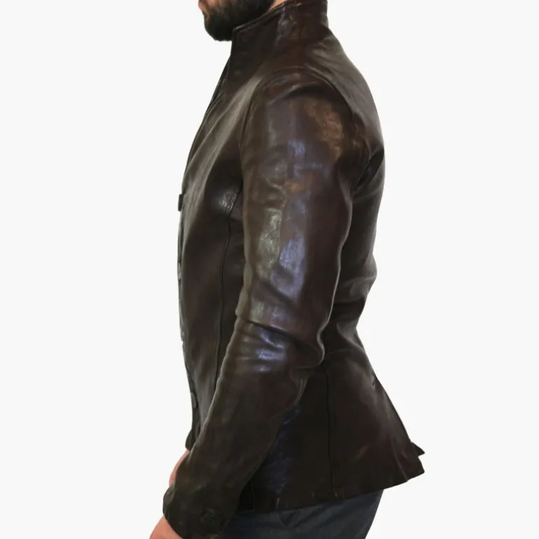 Kurtka skórzana męska "Bottoni"