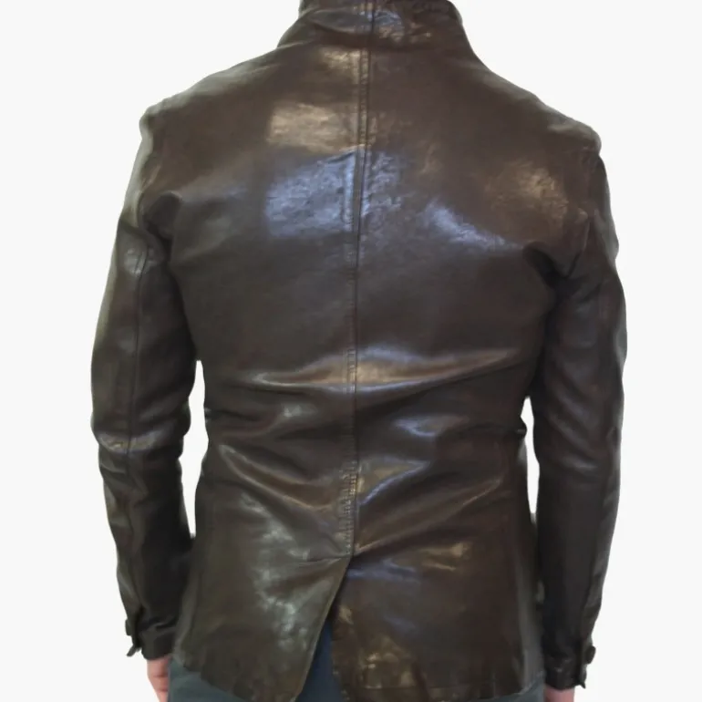 Kurtka skórzana męska "Bottoni"