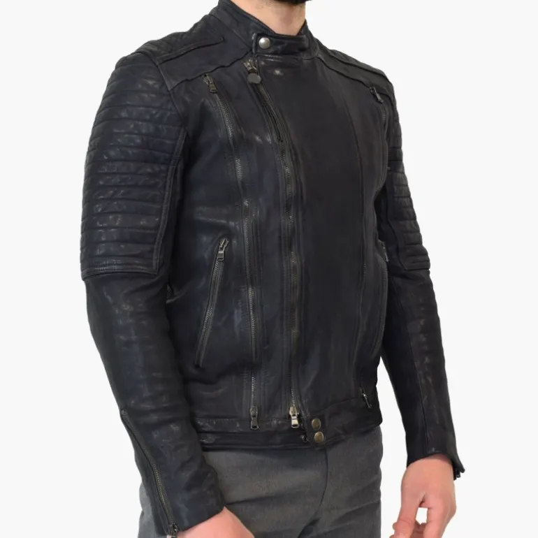 Kurtka skórzana męska "Moto" SZ