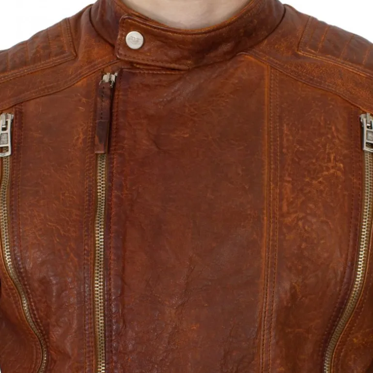 Kurtka skórzana męska "Moto" BR