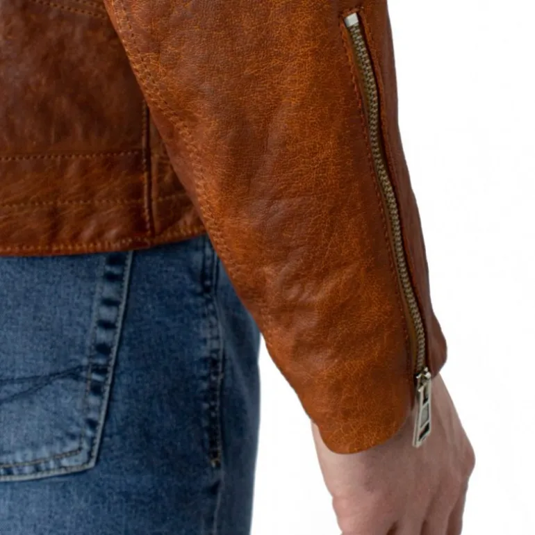 Kurtka skórzana męska "Moto" BR