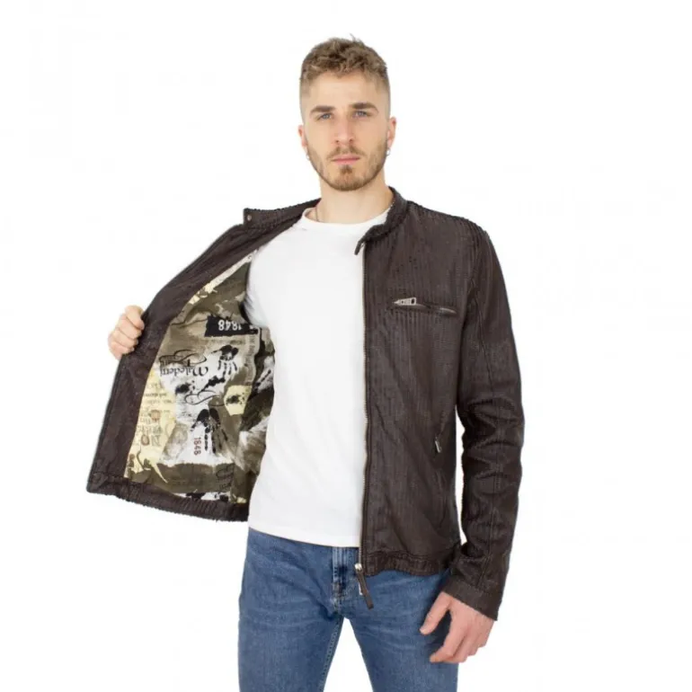 Kurtka skórzana męska "Miki"