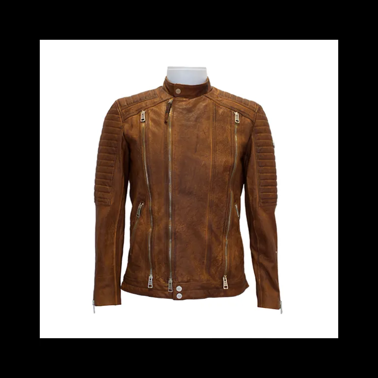 Kurtka skórzana męska "Moto" BR