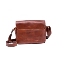 Listonoszka skórzana Damska brązowa