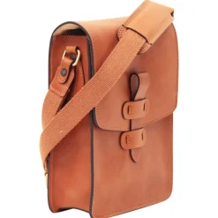 Listonoszka skórzana męska "Wolsztyn" Koniak