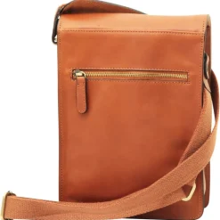 Listonoszka skórzana męska "Wolsztyn" Koniak