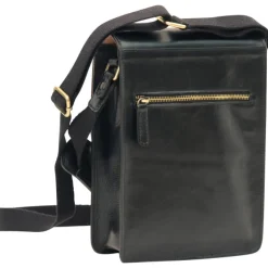 Listonoszka skórzana męska "Wolsztyn" Czarny