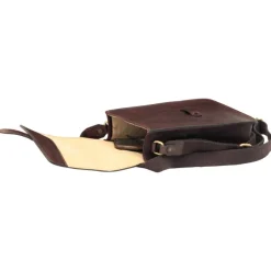 Listonoszka skórzana męska "Wolsztyn" Brązowy ciemny