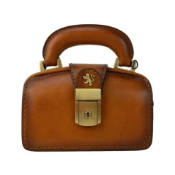 Mała elegancka skórzana listonoszka na rączce. "Lady Brunelleschi" B120/18