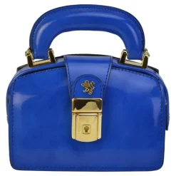 Mała elegancka skórzana listonoszka na rączce. "Lady Brunelleschi" R120/18