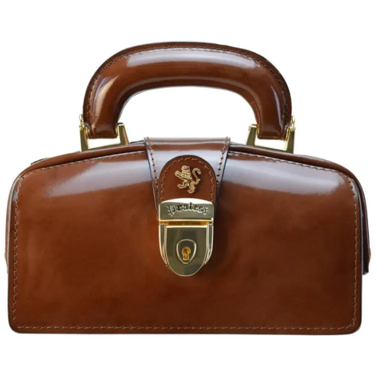 Mała elegancka skórzana listonoszka. "Lady Brunelleschi" R120/M