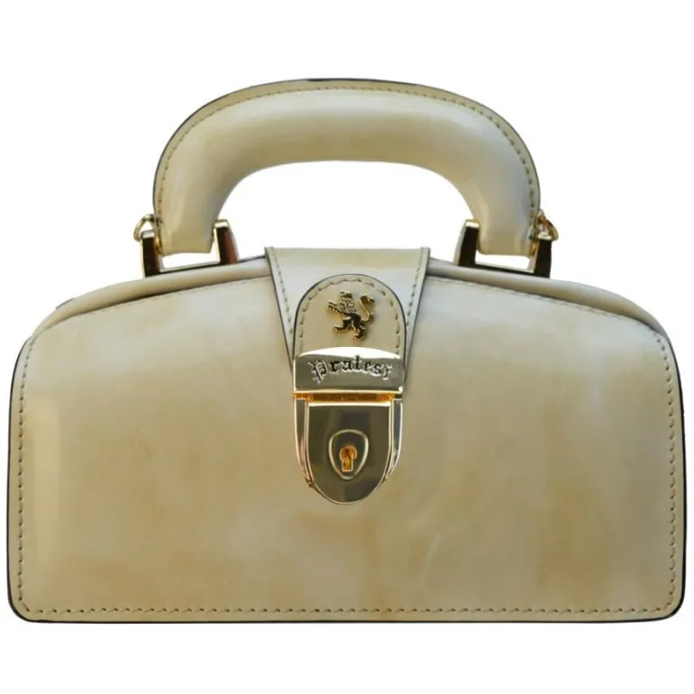 Mała elegancka skórzana listonoszka. "Lady Brunelleschi" R120/M