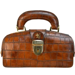 Mała elegancka skórzana listonoszka. "Lady Brunelleschi" K120/M