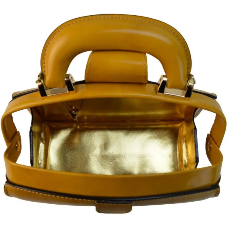 Mała elegancka skórzana listonoszka. "Lady Brunelleschi" R120/M