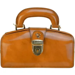 Mała elegancka skórzana listonoszka. "Lady Brunelleschi" R120/M