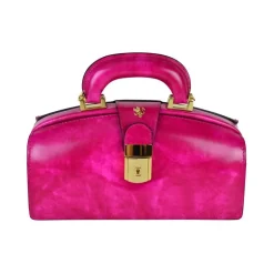 Mała elegancka skórzana torebka na rączce.  "Lady Brunelleschi" R120/N