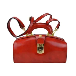 Mała elegancka skórzana torebka na rączce.  "Lady Brunelleschi" R120/N