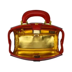 Mała elegancka skórzana torebka na rączce.  "Lady Brunelleschi" R120/N