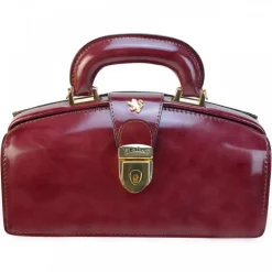 Mała elegancka skórzana torebka na rączce.  "Lady Brunelleschi" R120/N