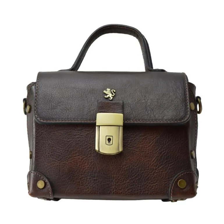 Mała elegancka torebka Damska na rączce z włoskiej skóry. "Buti" B330P