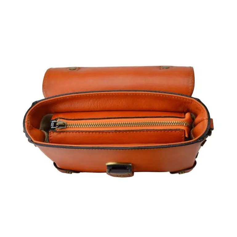 Mała elegancka torebka Damska na rączce z włoskiej skóry. "Buti" B330P