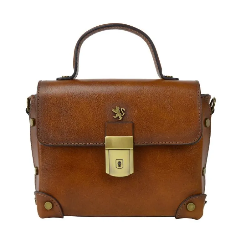 Mała elegancka torebka Damska na rączce z włoskiej skóry. "Buti" B330P