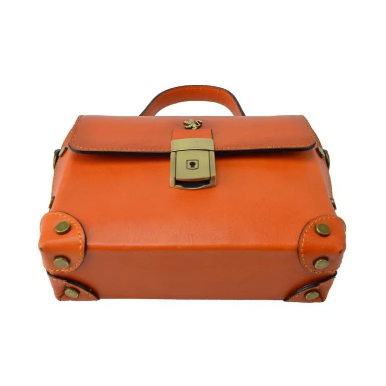 Mała elegancka torebka Damska na rączce z włoskiej skóry. "Buti" B330P