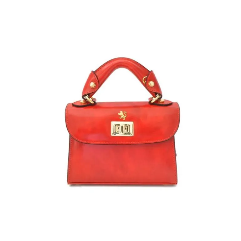 Mała elegancka torebka skórzana na rączce "Lucignano" R280/20