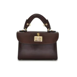 Mała elegancka torebka skórzana na rączce "Lucignano" R280/20