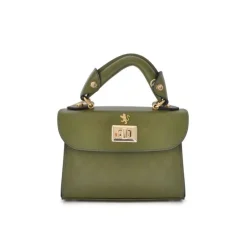 Mała elegancka torebka skórzana na rączce "Lucignano" R280/20