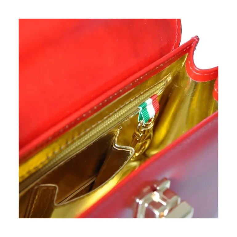 Mała elegancka torebka skórzana na rączce "Lucignano" R280/20