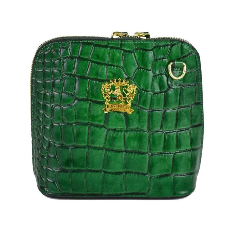 Mała listonoszka damska skórzana z wzorem. "Volterra" K467