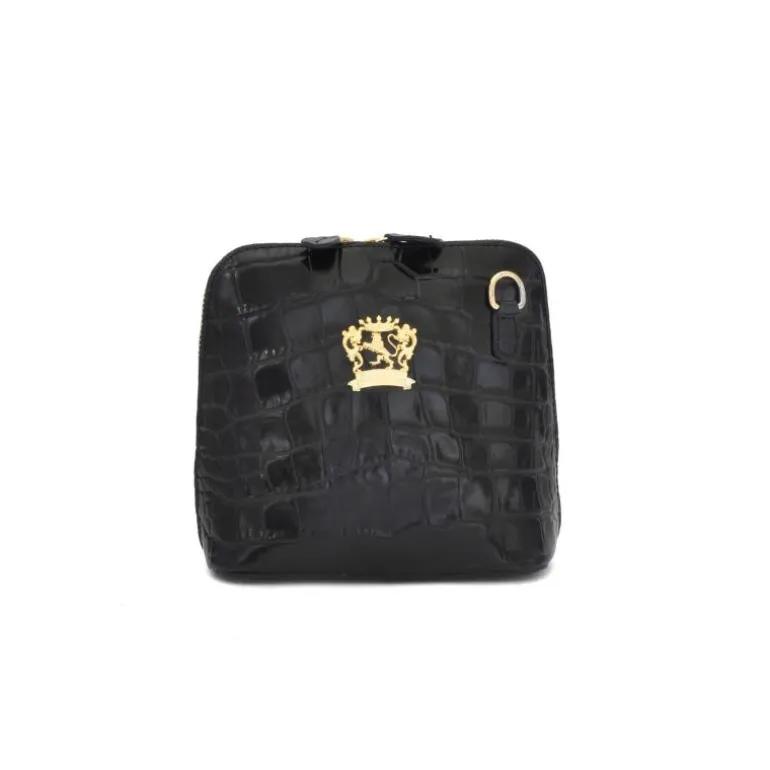 Mała listonoszka damska skórzana z wzorem. "Volterra" K467