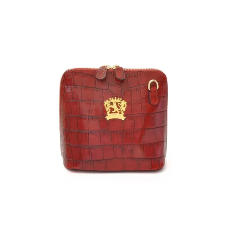 Mała listonoszka damska skórzana z wzorem. "Volterra" K467