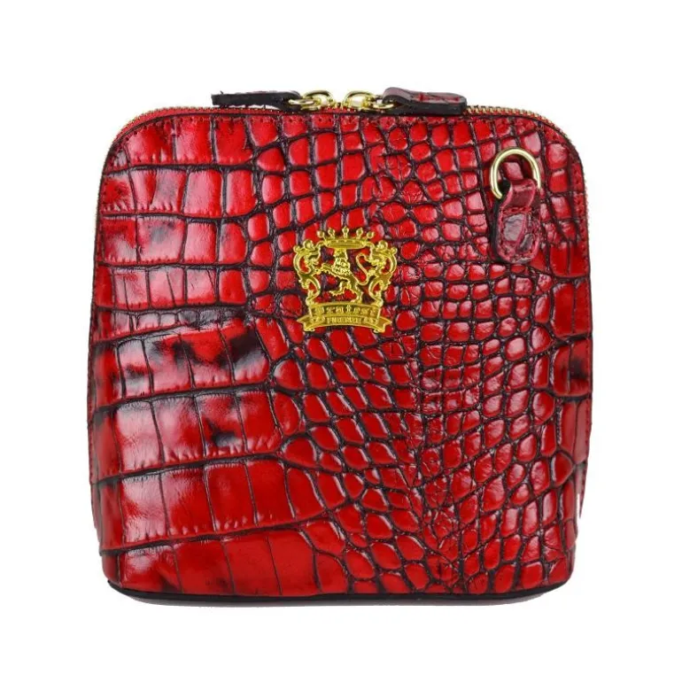 Mała listonoszka damska skórzana z wzorem. "Volterra" K467