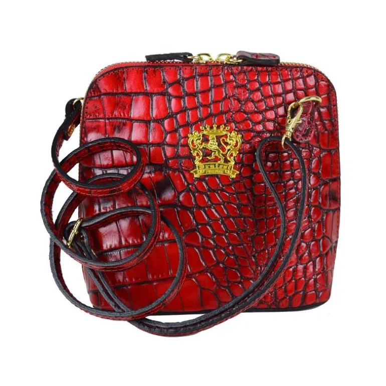 Mała listonoszka damska skórzana z wzorem. "Volterra" K467