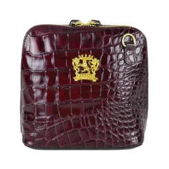 Mała listonoszka damska skórzana z wzorem. "Volterra" K467