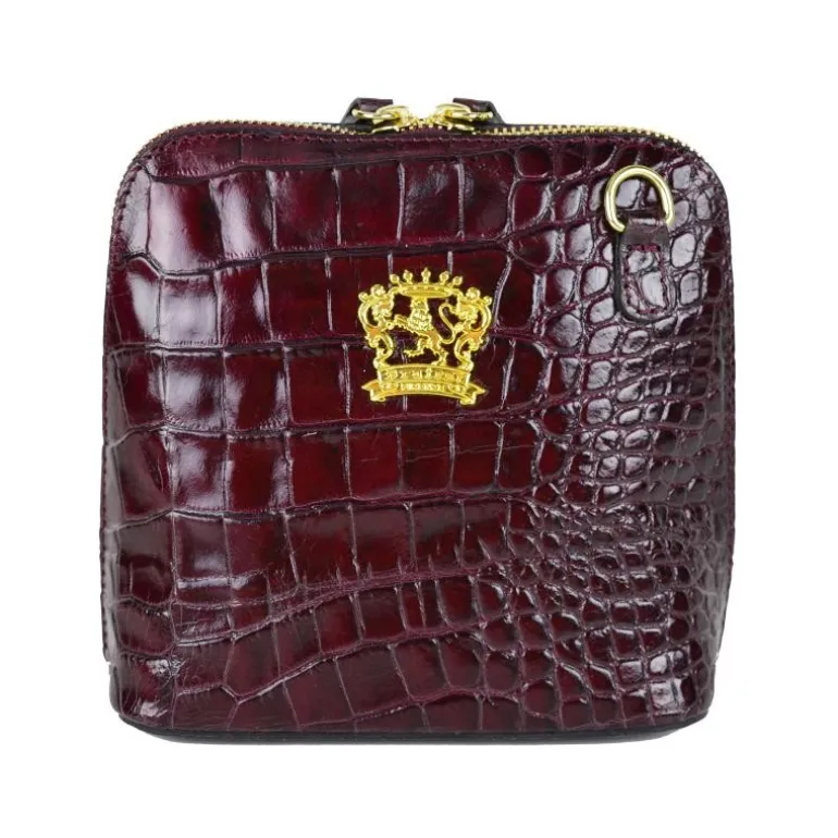 Mała listonoszka damska skórzana z wzorem. "Volterra" K467