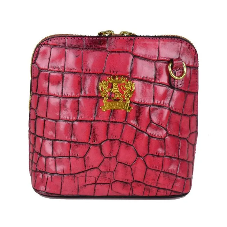 Mała listonoszka damska skórzana z wzorem. "Volterra" K467