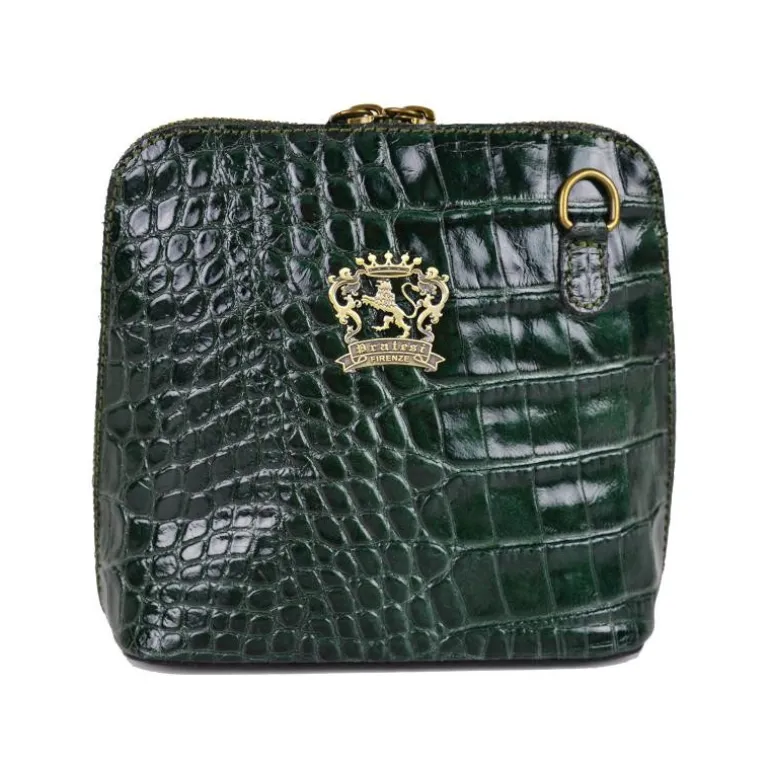 Mała listonoszka damska skórzana z wzorem. "Volterra" K467