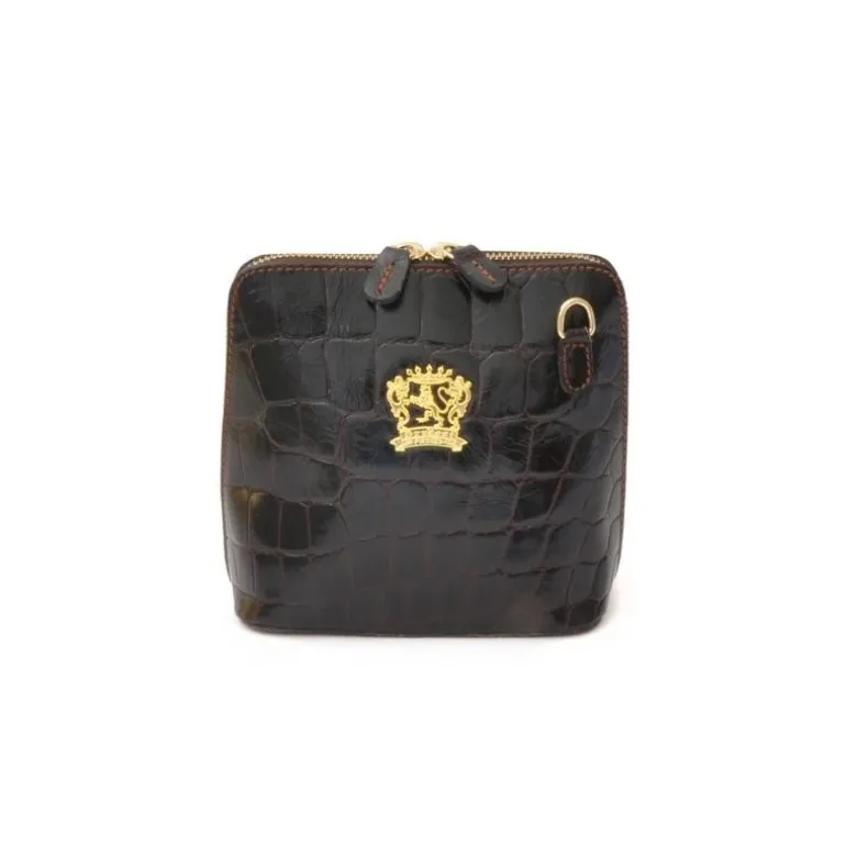 Mała listonoszka damska skórzana z wzorem. "Volterra" K467